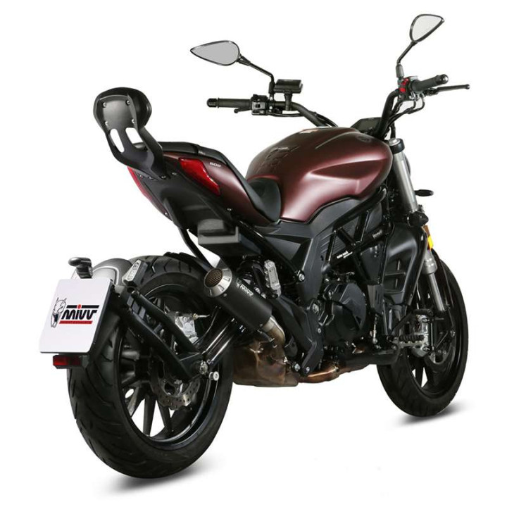 Silencieux Homologué Mivv MK3 Inox noir (E.005.LM3B) BENELLI 502 C