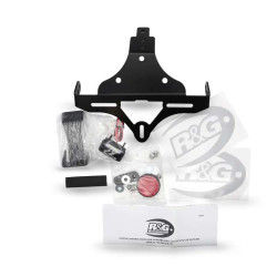 R&amp-G plate bracket (LP0058BK) SL750/900 SHIVER 2