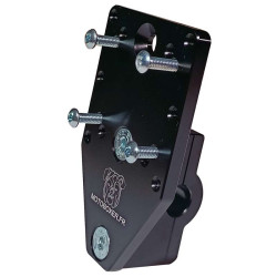 Support alu déporté barre 12mm pour GPS/téléphone/tablette