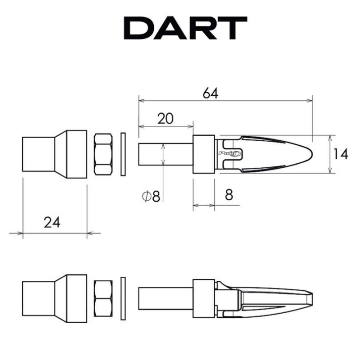 Clignotants moto séquentiels Puig DART (21785N)