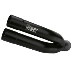 Silencieux homologué Mivv DOUBLE GUN Inox noir (Y.055.LDGB) YAMAHA MT-03