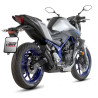 Silencieux homologué Mivv DOUBLE GUN Inox noir (Y.055.LDGB) YAMAHA MT-03
