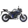 Silencieux homologué Mivv DOUBLE GUN Inox noir (Y.055.LDGB) YAMAHA MT-03