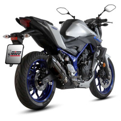 Silencieux homologué Mivv SUONO Inox noir (Y.055.L9) YAMAHA MT-03 2