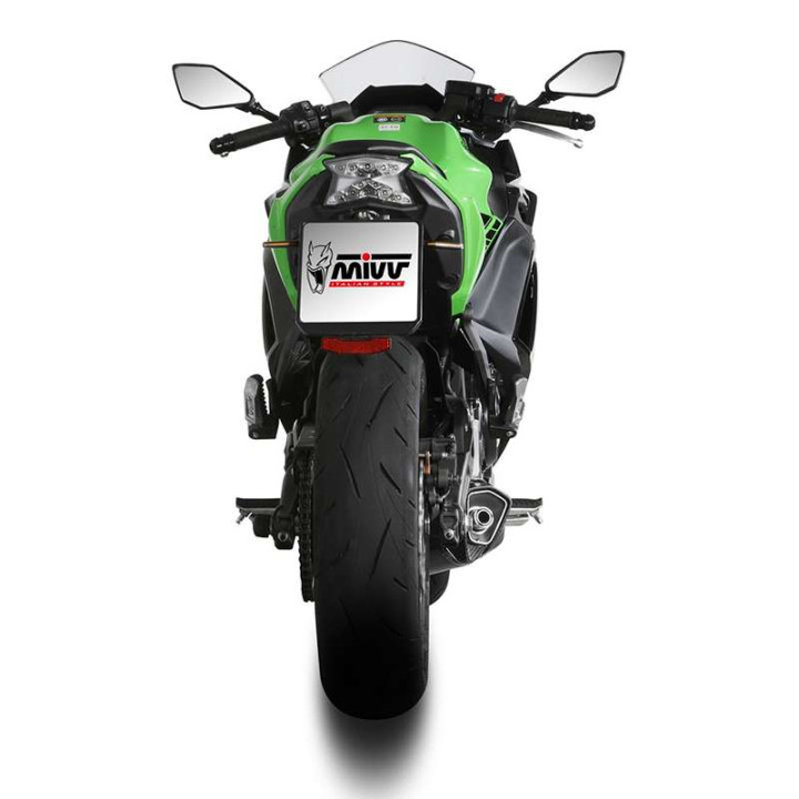 Ligne complète Mivv DELTA RACE Inox noir (K.057.LDRB) KAWASAKI NINJA 650/Z650 24-