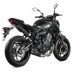 Complete line Mivv DELTA RACE Stainless steel black (Y.074.LDRB) YAMAHA MT-07 2