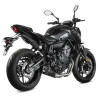 Complete line Mivv DELTA RACE Stainless steel black (Y.074.LDRB) YAMAHA MT-07