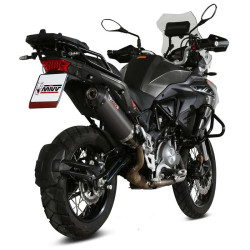 Mivv OVAL Carbon approved muffler (E.004.LEC) BENELLI TRK 502 X 2