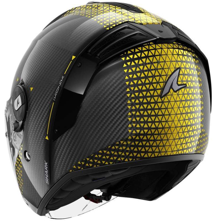 Casque moto Shark RS JET CARBON IKONIK JAUNE
