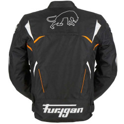 Blouson moto Furygan NARVAL Noir/Orange 2
