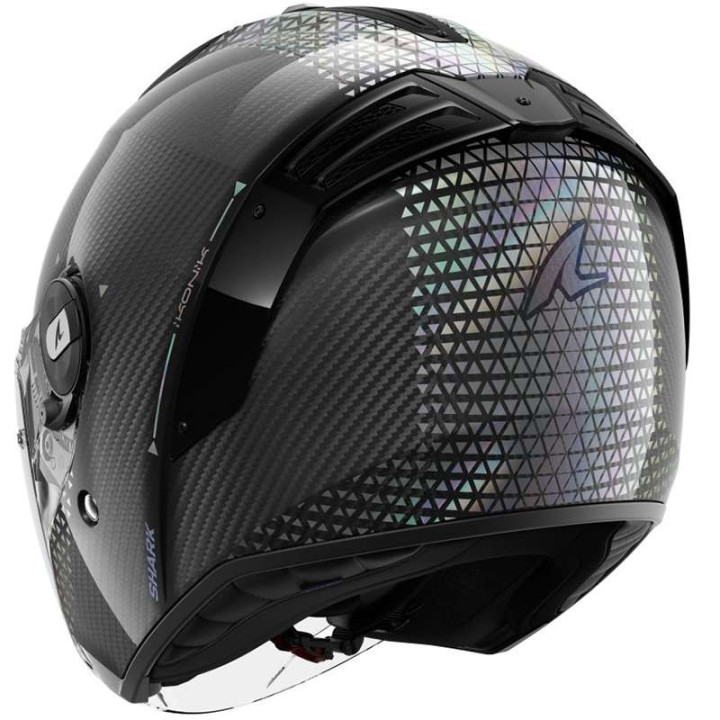 Casque moto Shark RS JET CARBON IKONIK CHROME