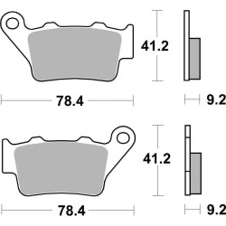Plaquettes de frein sinter BREMBO 07BB02SP