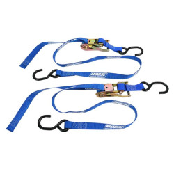 Moose ratchet straps (x2) 1.83m x 25mm Blue