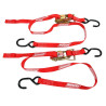 Moose ratchet straps (x2) 1.83m x 25mm Red