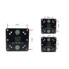 Support alu barre 22mm pour GPS/téléphone/tablette