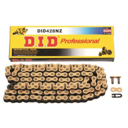 DID 428NZ Gold/Black transmission chain 130 links (clip)