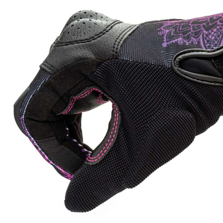 Gants moto femme Tucano Urbano LADY STACCA Noir/Violet
