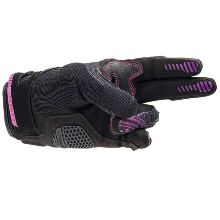 Gants moto femme Tucano Urbano LADY STACCA Noir/Violet