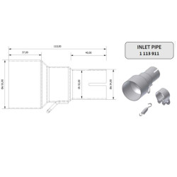 Mivv stainless steel fitting (00.73.KU.00001) 55-32 mm 2