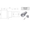 Raccord Mivv Inox (00.73.KU.00001) 55-32 mm