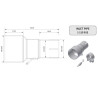 Raccord Mivv Inox (00.73.KU.00002) 55-35 mm