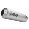Mivv X-M1 stainless steel straight spare muffler (00.73.KU.001.SC4)