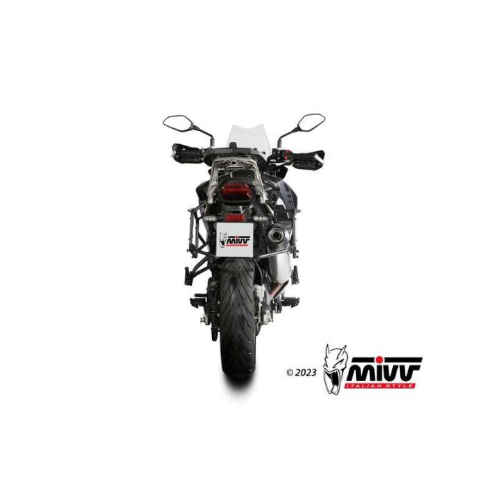 Mivv OVAL stainless steel approved muffler (E.012.LX2C) BENELLI TRK 702/X
