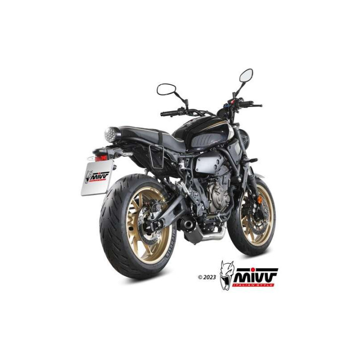 Ligne complète Mivv HR-1 Inox noir (Y.077.LH1BA) Yamaha XSR700