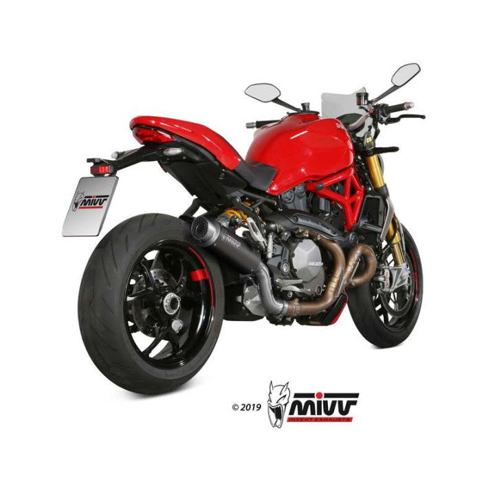 Silencieux Mivv GP PRO Inox noir (D.041.LXBP) Ducati Monster 821/1200