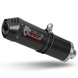 Approved mufflers (x2) Mivv OVAL Carbon (S.052.LEC) Suzuki GSX-1340R Hayabusa 08-17