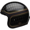 Casque moto Bell CUSTOM 500 Carbon RSD Checkmate Matte Gloss Black/Gold