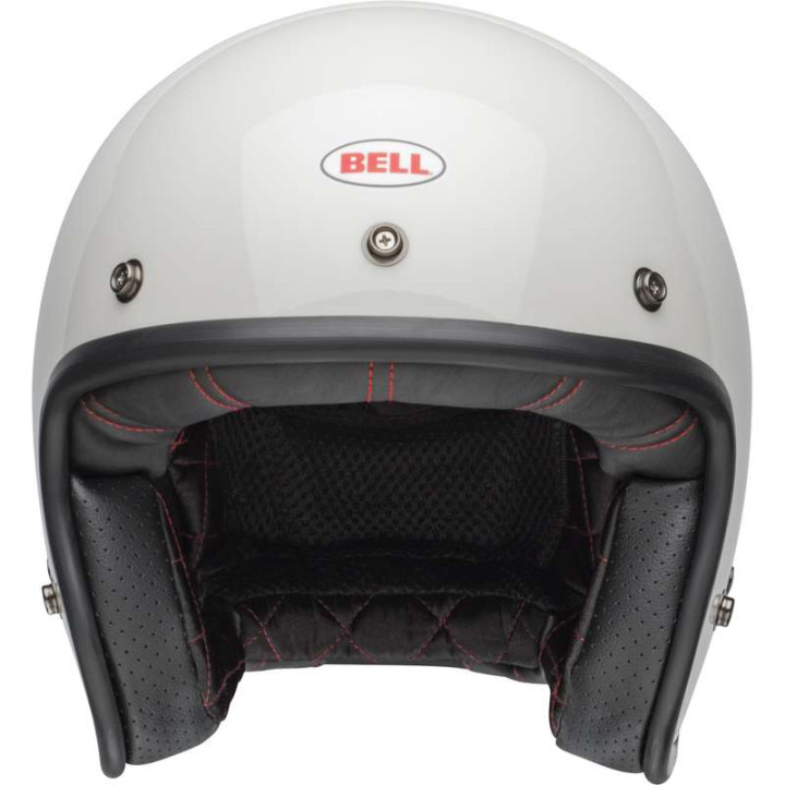 Bell CUSTOM 500 Gloss Vintage White motorcycle helmet