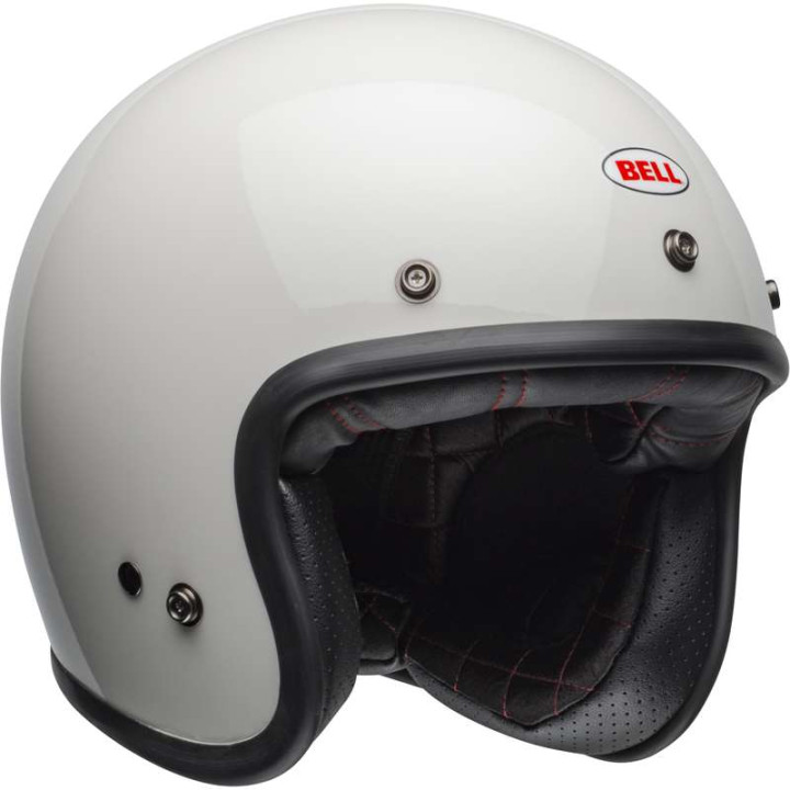 Bell CUSTOM 500 Gloss Vintage White motorcycle helmet