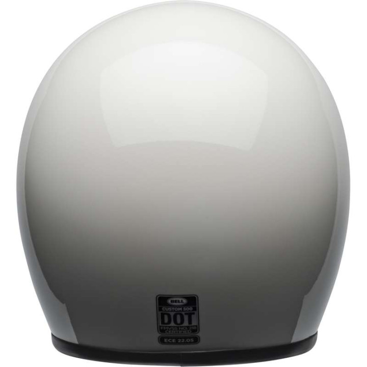 Bell CUSTOM 500 Gloss Vintage White motorcycle helmet