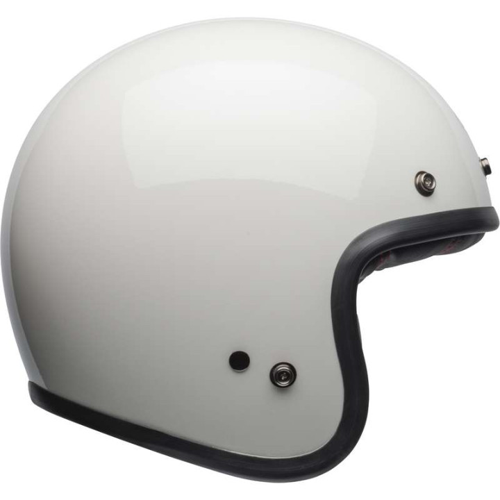 Bell CUSTOM 500 Gloss Vintage White motorcycle helmet