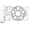 Support de couronne AFAM (PCD2) pour type 51608/51607 Ducati