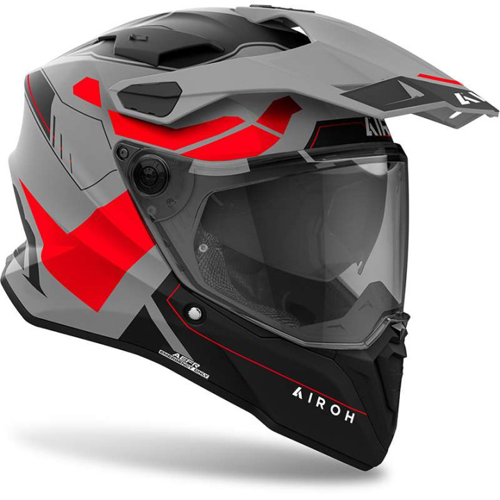 Casque moto adventure Airoh  Commander 2 Reveal - Rouge
