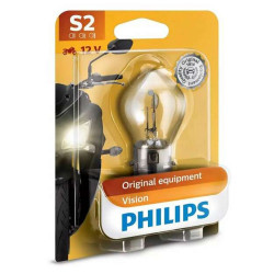 Ampoule phare Philips Vision Moto +30% S2 12V 35/35W BA20D