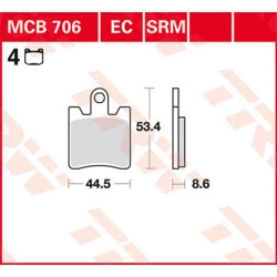 TRW MCB706SV sinter brake pads