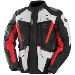 Motorcycle jacket Furygan APALACHES EVO Black/White/Red
