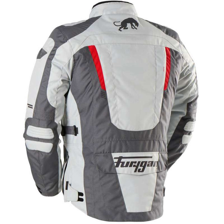Veste moto Furygan APALACHES EVO Gris/Blanc/Rouge