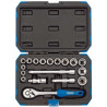 Draper socket and ratchet set 3/8 metric and inch (18 pcs)