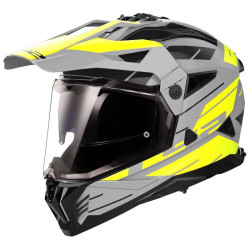 Casque moto LS2 PIONEER II MX702 NAMIB Gris/Jaune