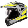 Casque moto LS2 PIONEER II MX702 NAMIB Gris/Jaune
