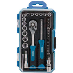 Draper 1/4" socket and ratchet set (35 pcs)