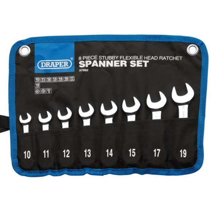 Jeu de 8 clés mixtes DRAPER HI-TORQ