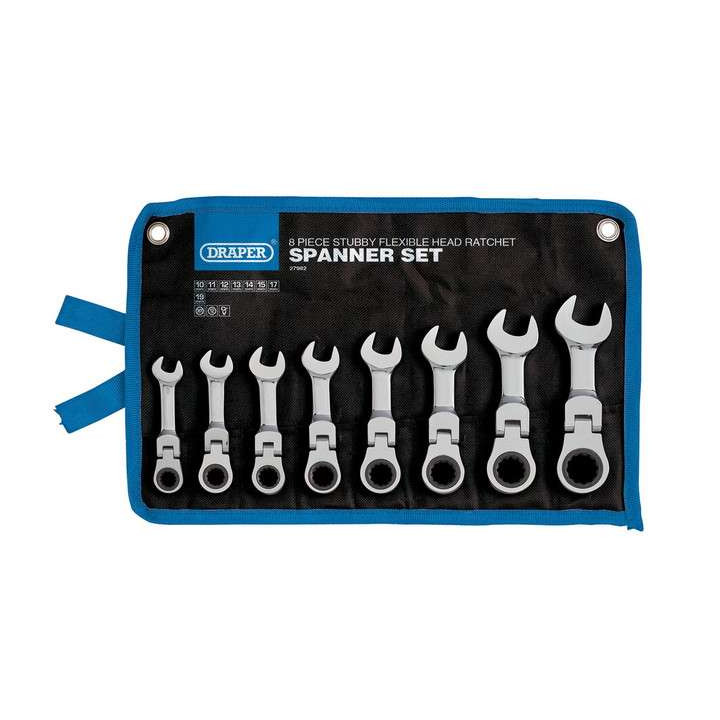 Set of 8 DRAPER HI-TORQ combination wrenches