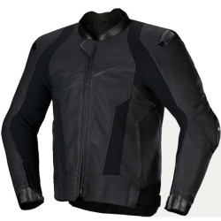 Blouson moto cuir Alpinestars MISSILE V3 Noir
