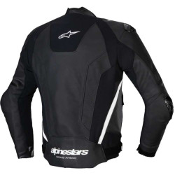 Alpinestars MISSILE V3 Leather Motorcycle Jacket Black/White 2