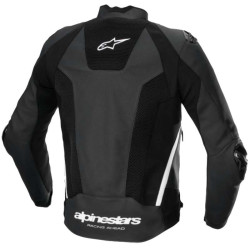 Alpinestars MISSILE V3 AIRFLOW Leather Motorcycle Jacket Black/White 2